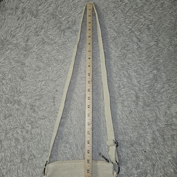 Embroidered Pink Rose Linen Crossbody Bag Purse Sequin Floral Metallic New - Picture 8 of 10